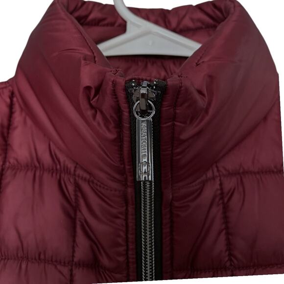 Anatomie Quilted Puffer Vest Burgundy Women’s Small Lightweight Packable Warm - Picture 4 of 6